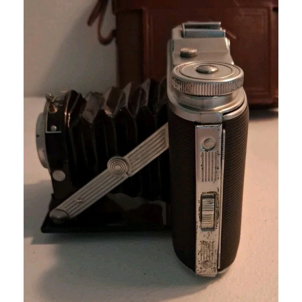Agfa Isolette Camera Germany With Case Untested For Parts
